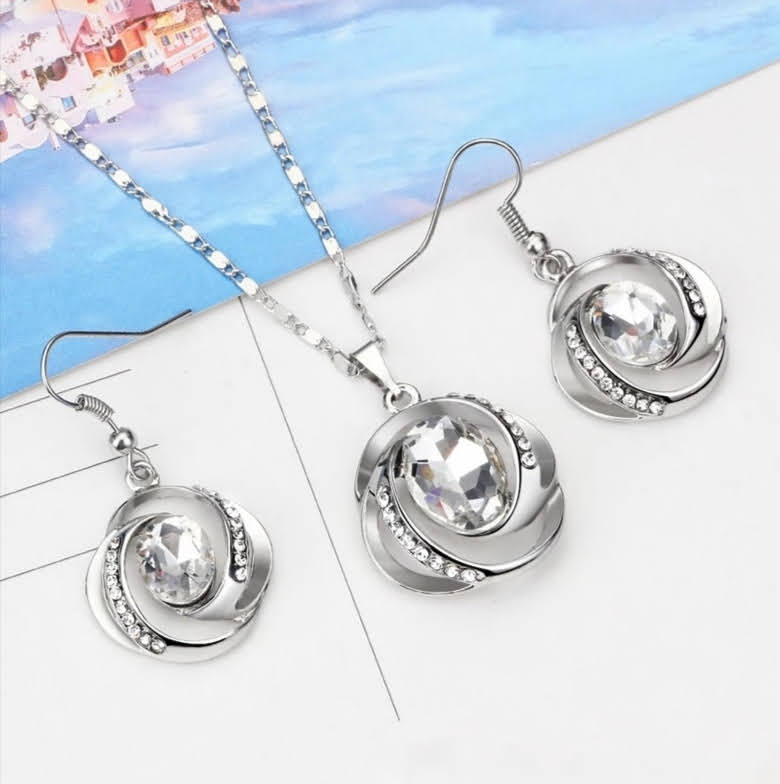 Sada šperků Iconic Drop náhrdelníku a náušnic - 5 variant 