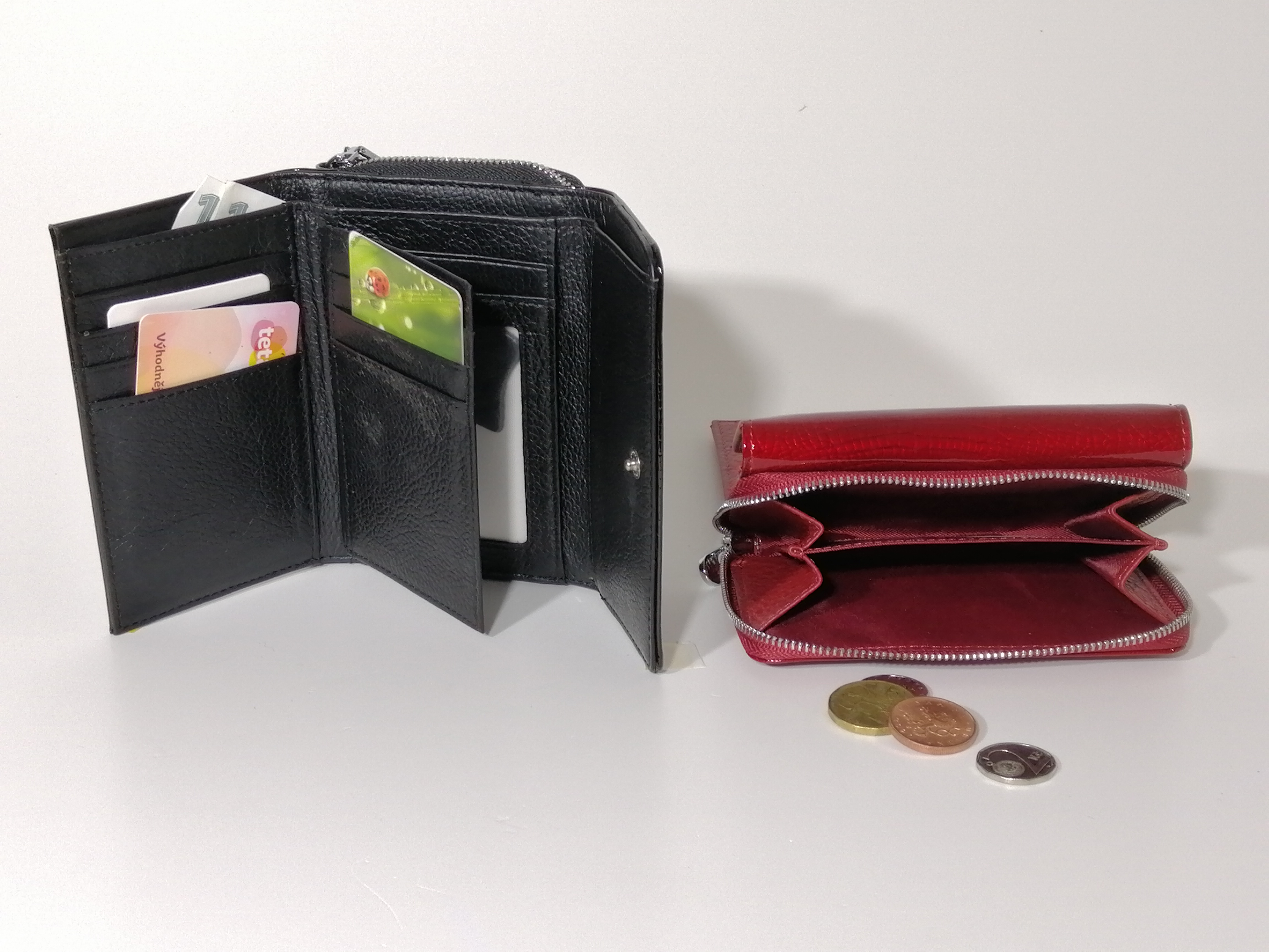 Kožená lakovaná peněženka malá hadí vzor 01-9603