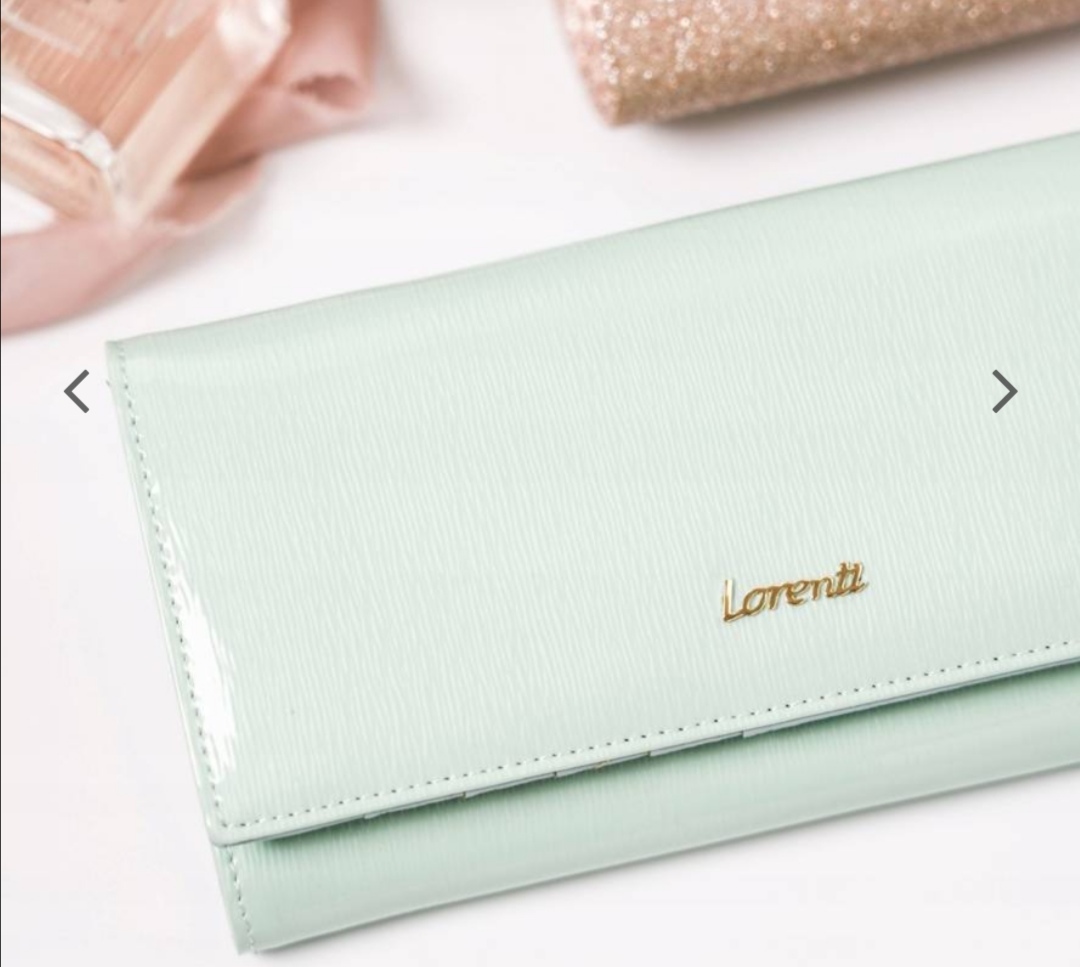 Velká dámská kožená lakovaná peněženka MINT