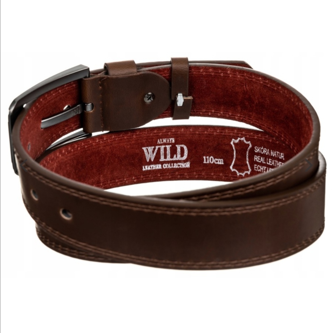 Pánský kožený pásek s klasickou sponou Always Wild