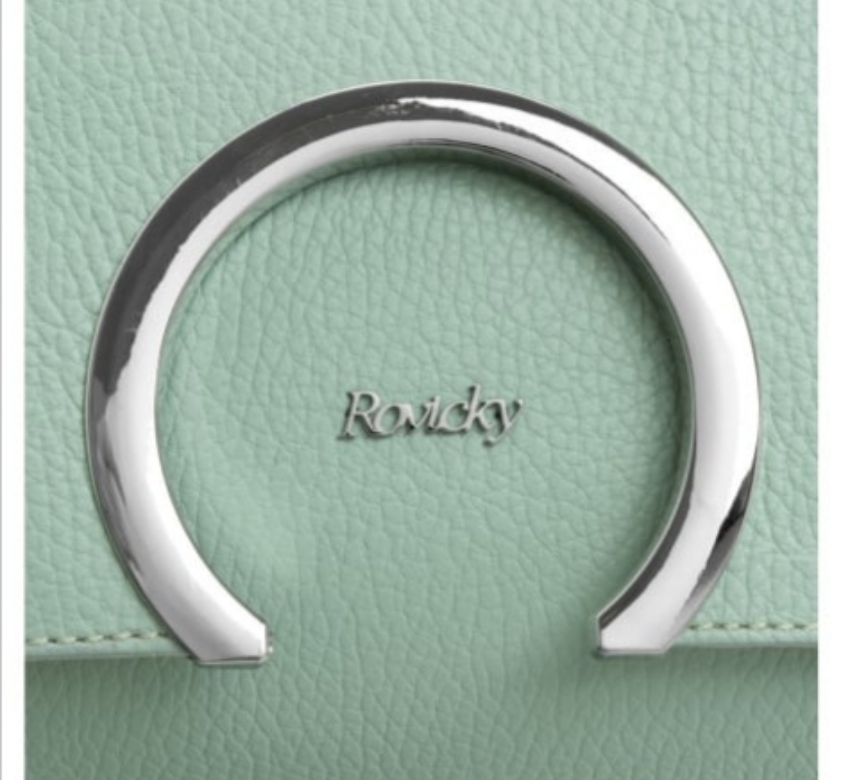 Luxusní prodloužená kožená crossbody kabelka Mint