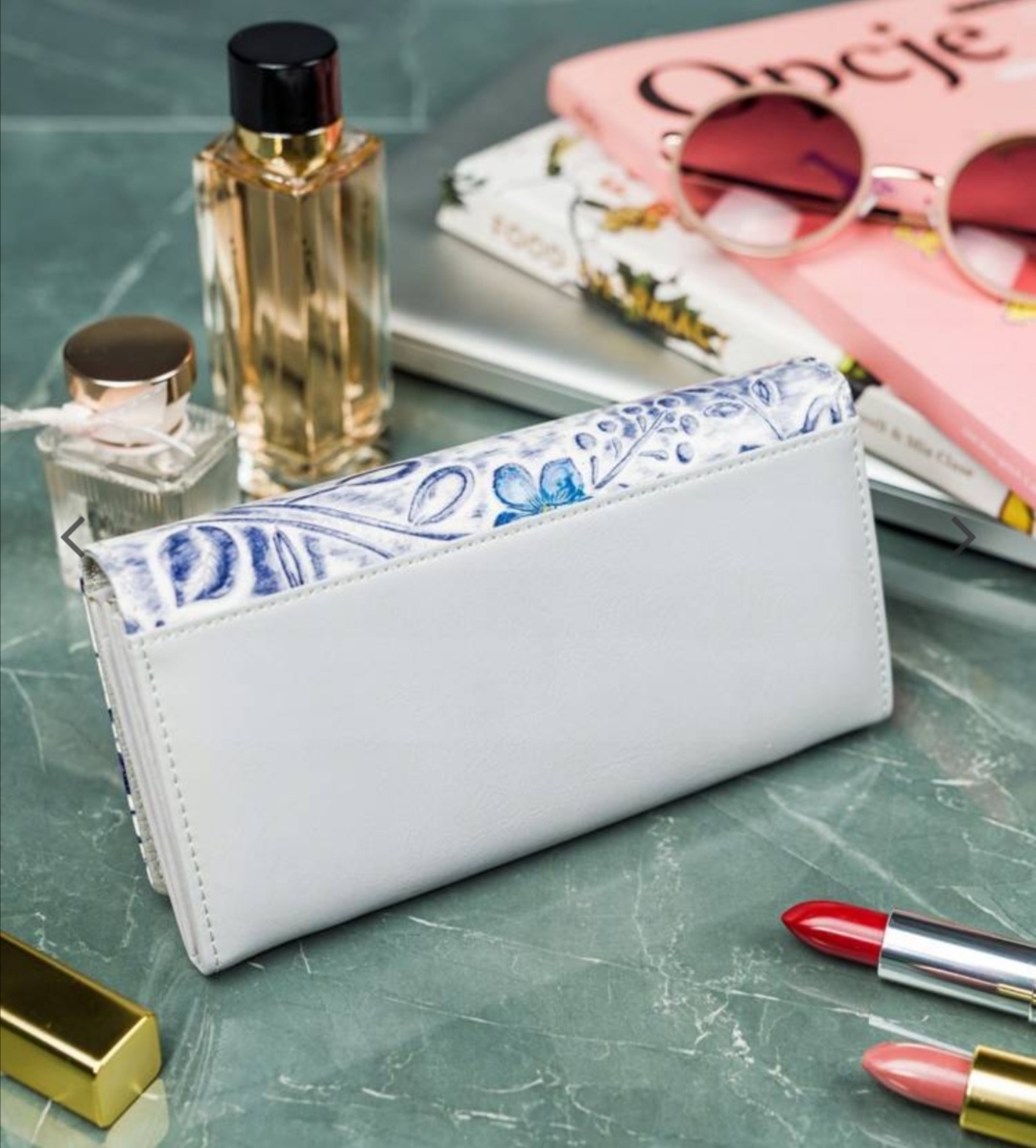 Elegantní dámská peněženka Cavaldi s květinovým vzorem 