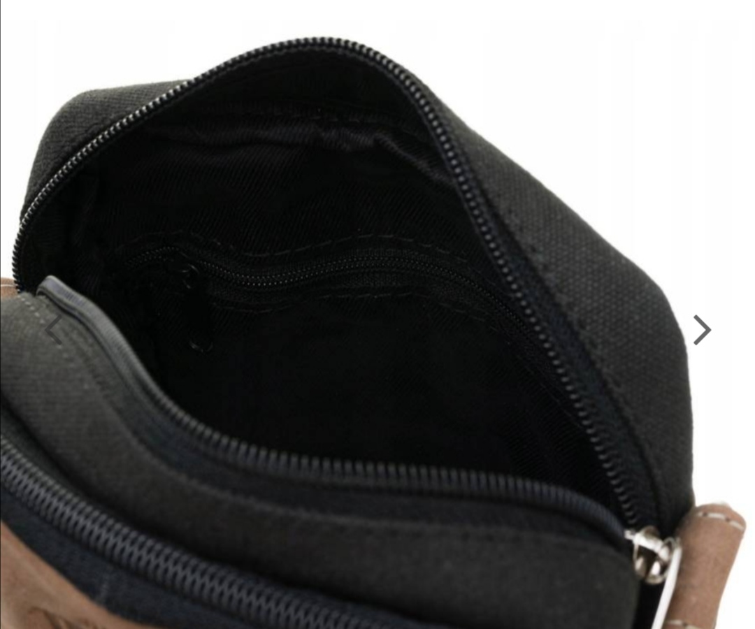 Pánská taška přes rameno Always Wild s hnědou vsadkou z hladké kůže 