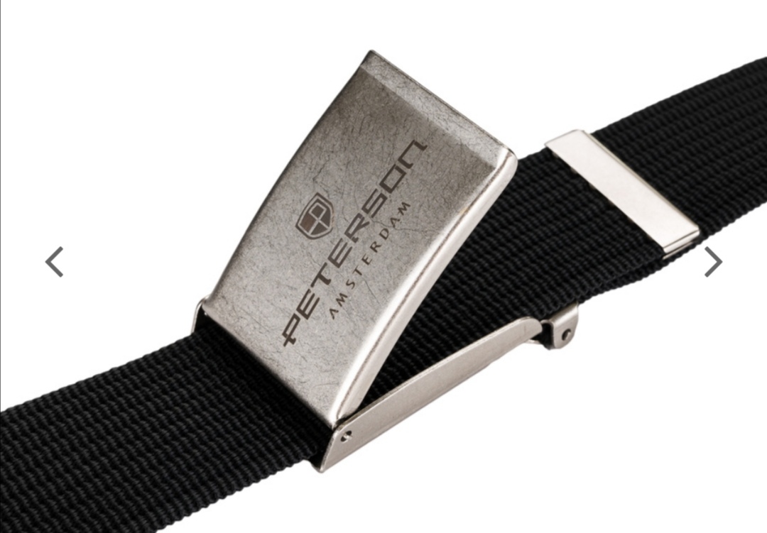 Pánský popruhový opasek s kovovou přezkou Peterson 