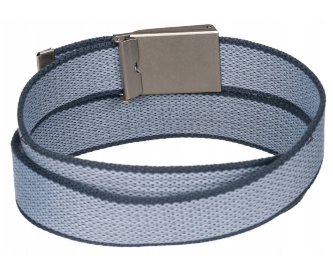 Pánský popruhový opasek s kovovou přezkou Peterson světle modrý 