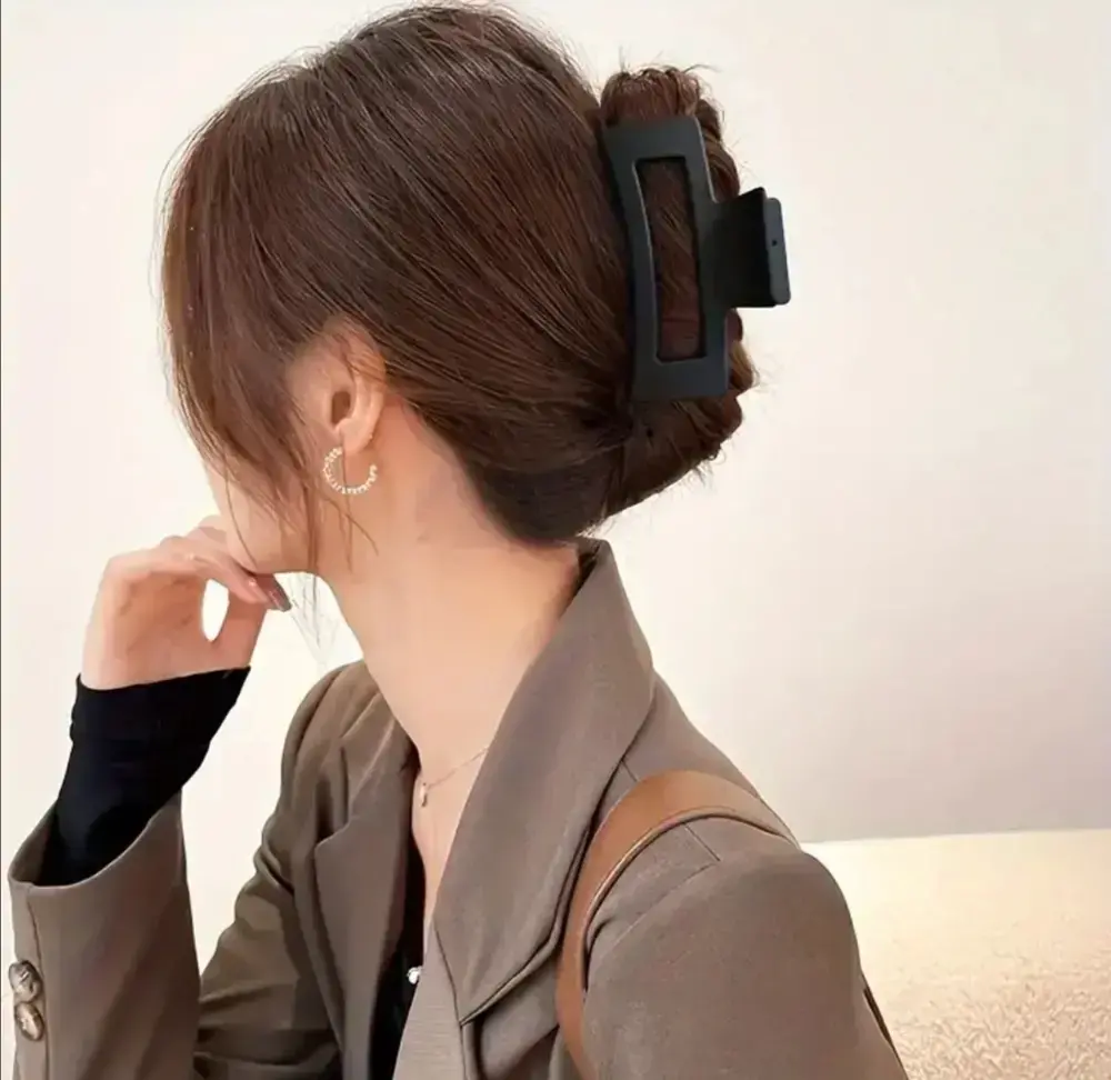 Sada velkých skřipců do vlasů 6 kusů v přírodních barvách 