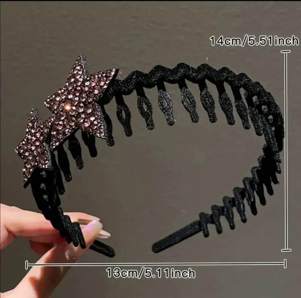 Černá čelenka s vínovou hvězdou