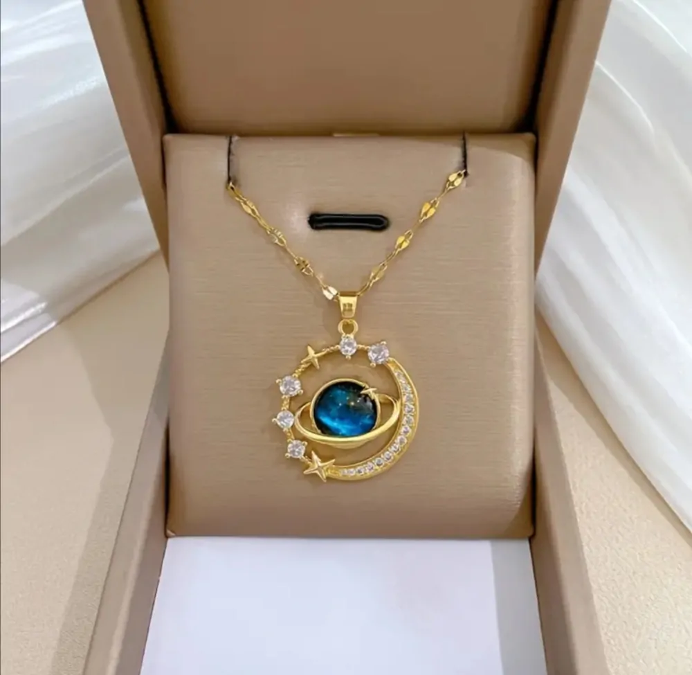 Řetízek s přívěskem hvězdné nebe 