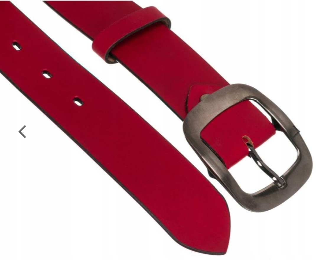 Široký dámský kožený pásek Always Wild červený 