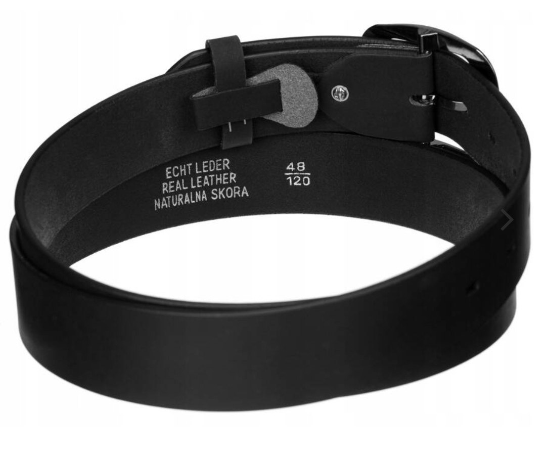 Široký dámský kožený pásek Always Wild černý