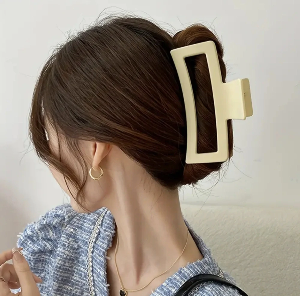 Extra velké skřipce do vlasů  v přírodních barvách 