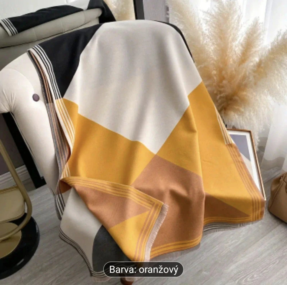 Luxusní pléd Amber geometry