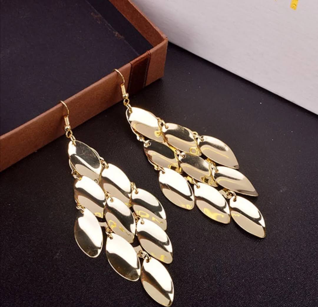 Krásné  dlouhé visací náušnice 10 cm