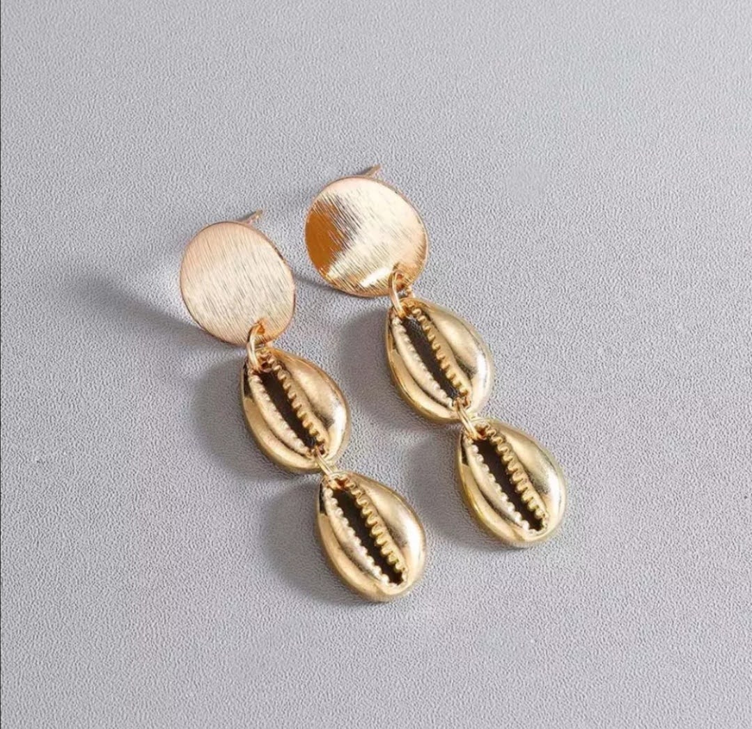 Originální dámské náušnice mušličky