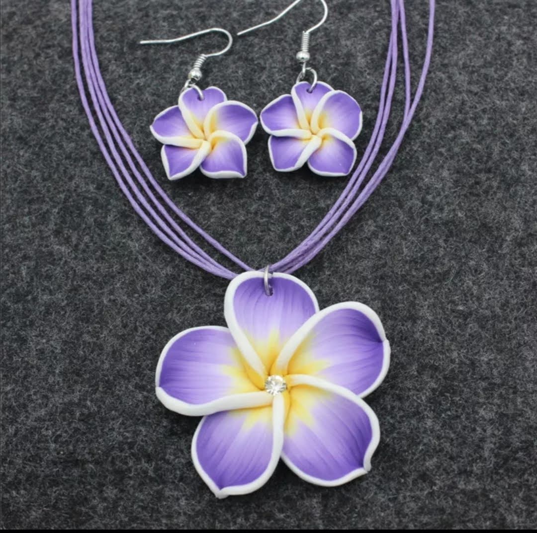 Exotická sada šperků Plumérie - v 6 odstínech 