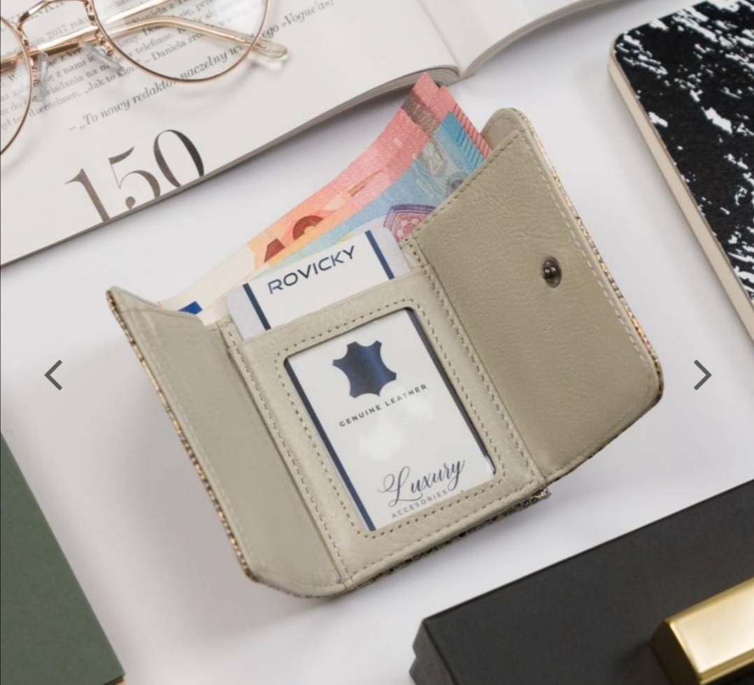 Malá dámská kožená peněženka Lorenti s hadím vzorem 