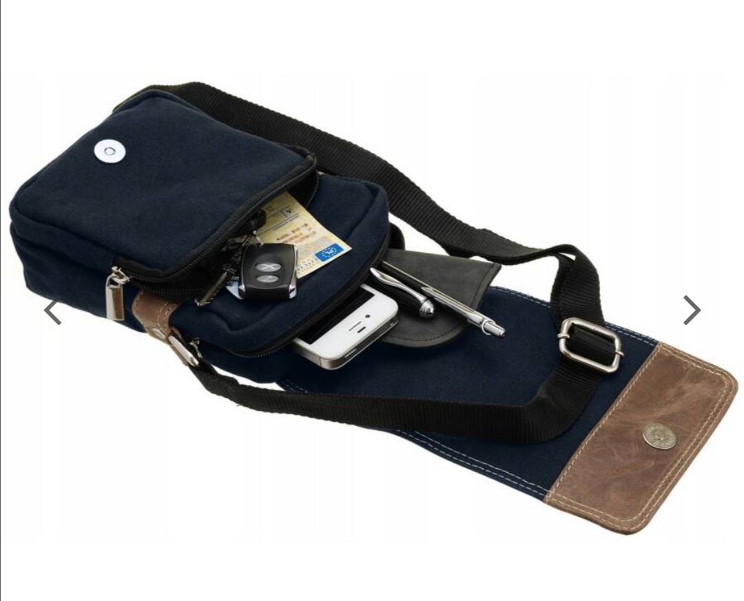 Pánská messenger taška Always Wild s hnědou klopou 