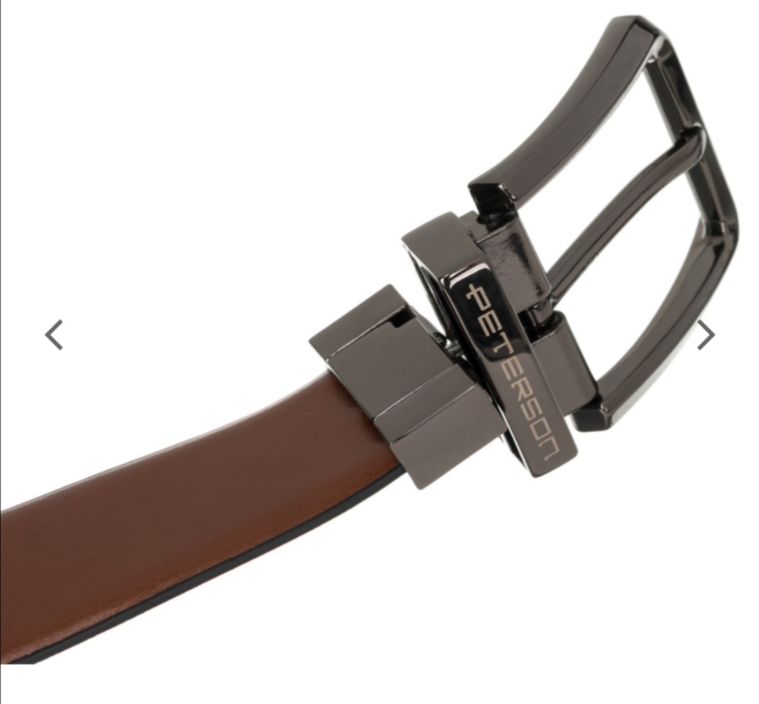 Široký oboustranný kožený pásek Peterson 