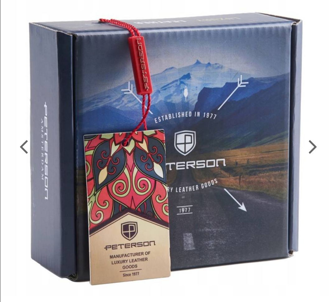 Pánský popruhový opasek s kovovou přezkou Peterson modrý 