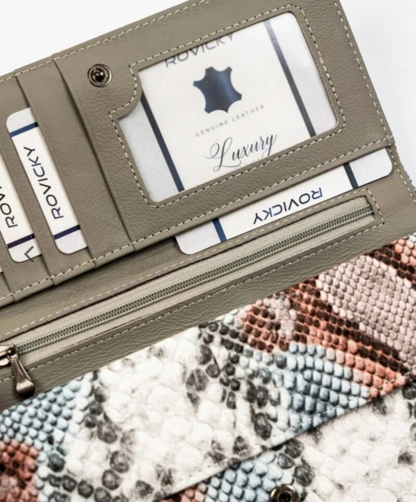 Velká dámská peněženka 4U Cavaldi hadí vzor 