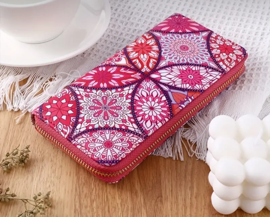 Velká módní barevná peněženka 