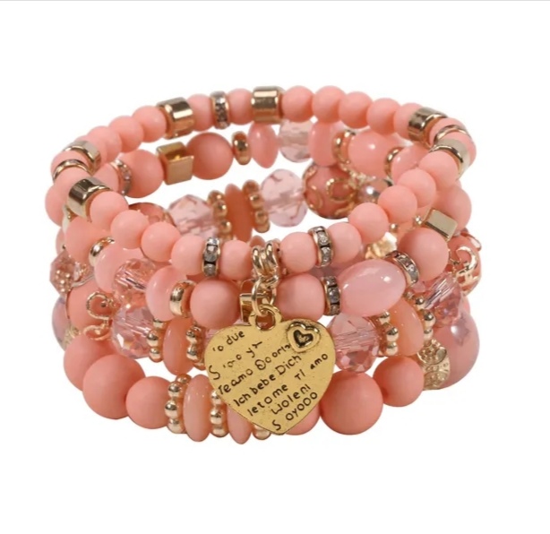 Sada 4 náramků pro ženy v 6 barevných variantách 