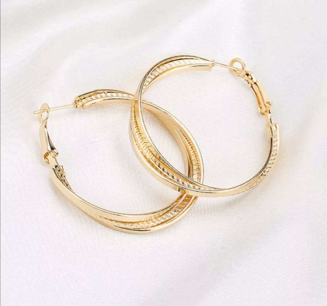 Krásné dámské kruhy 4 cm