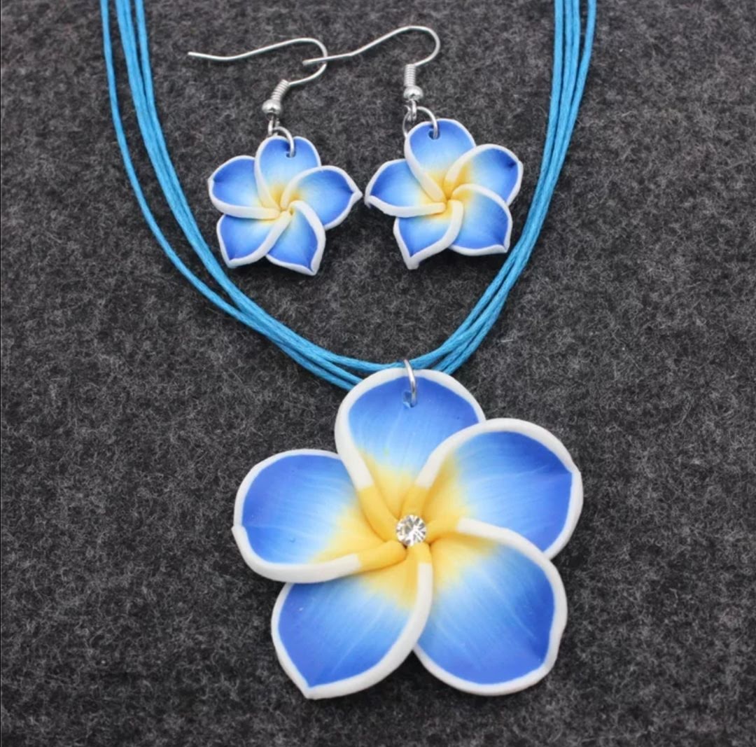 Exotická sada šperků Plumérie - v 6 odstínech 