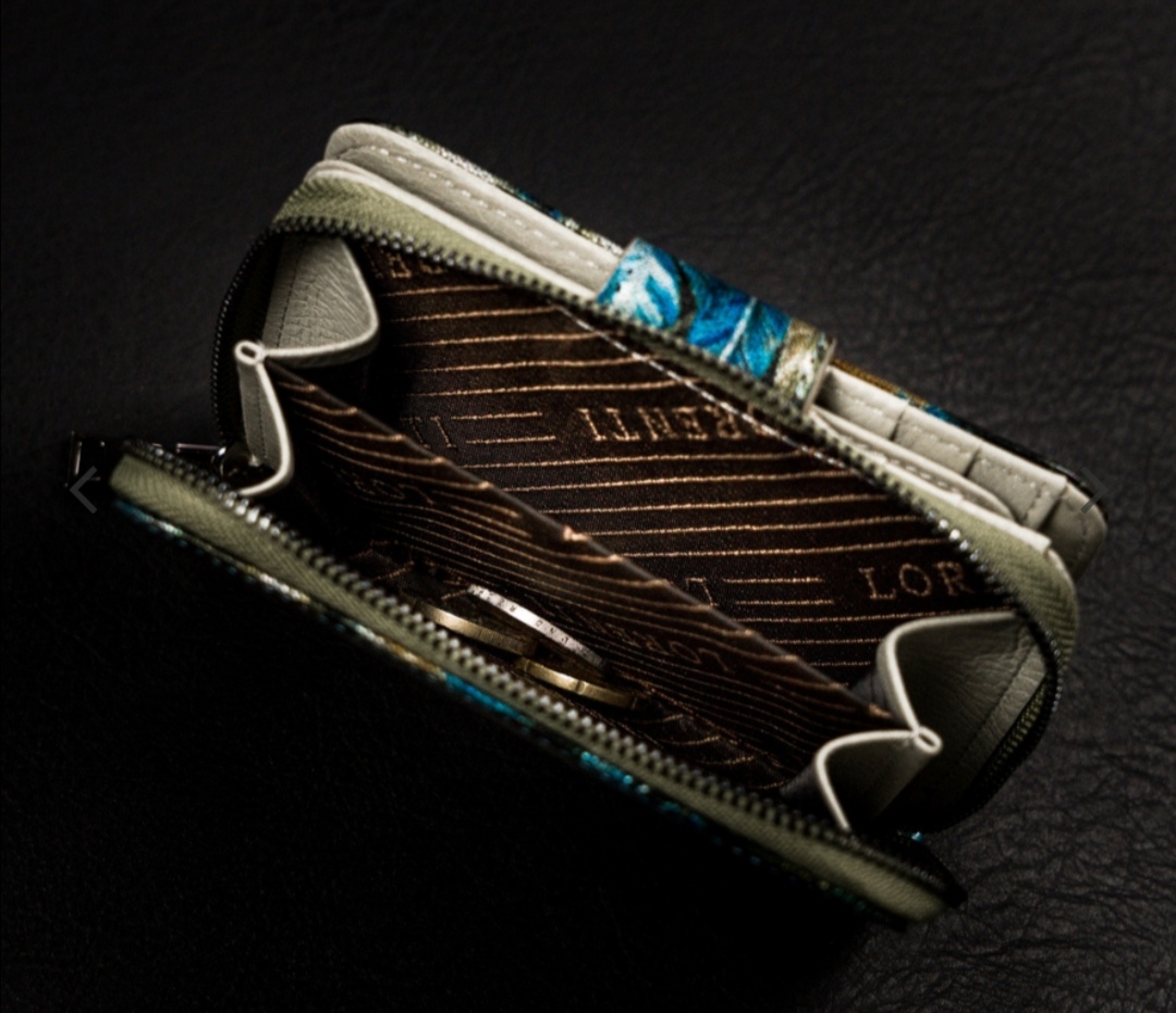 Střední dámská kožená peněženka Lorenti Peří