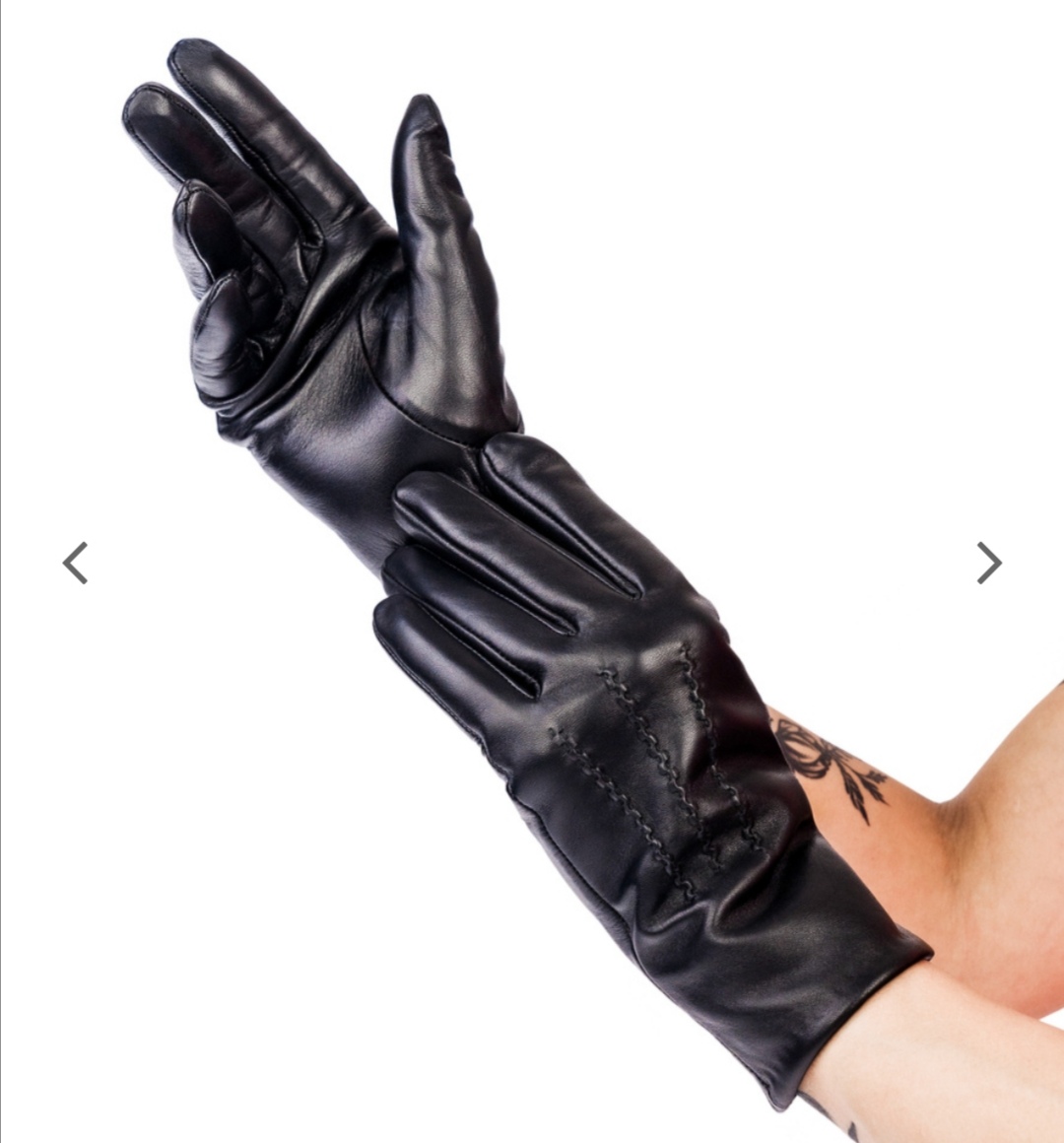 Dámské kožené rukavice s tabby vzorem 