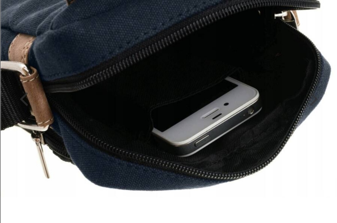 Pánská messenger taška Always Wild s hnědou klopou 