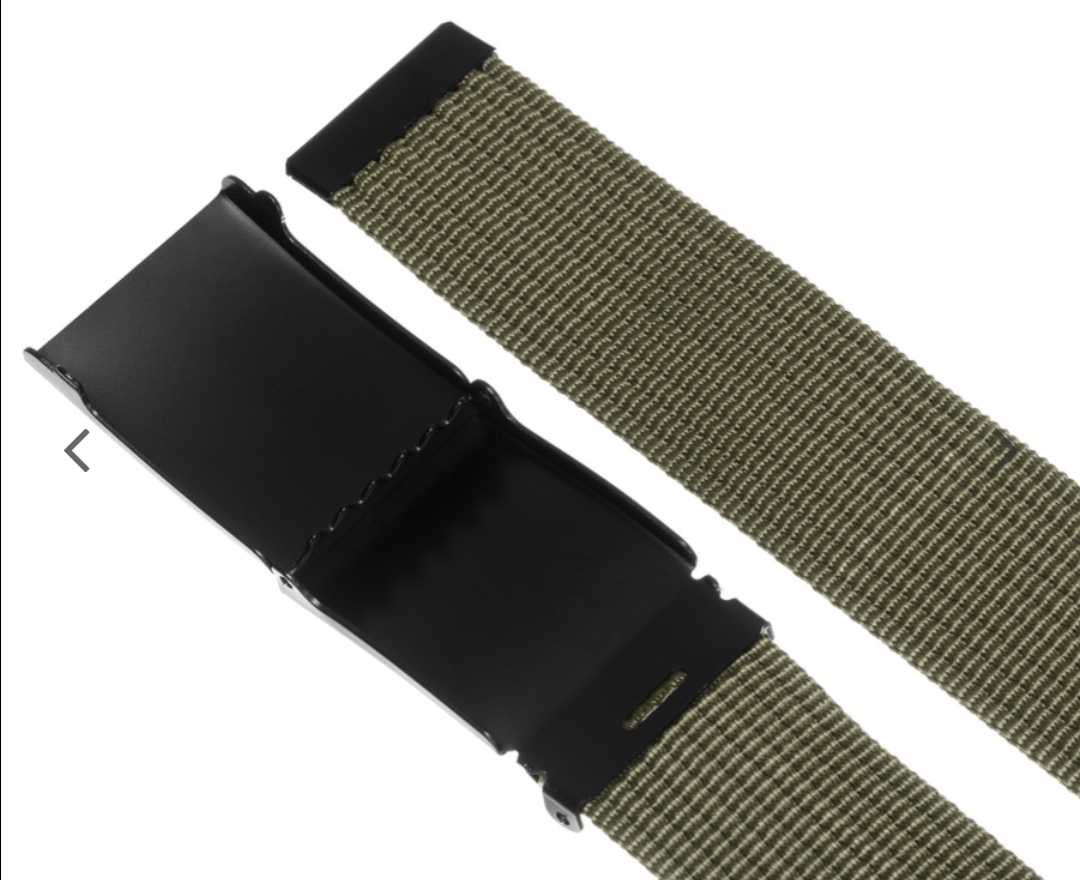 Pánský popruhový opasek s kovovou přezkou Peterson khaki 