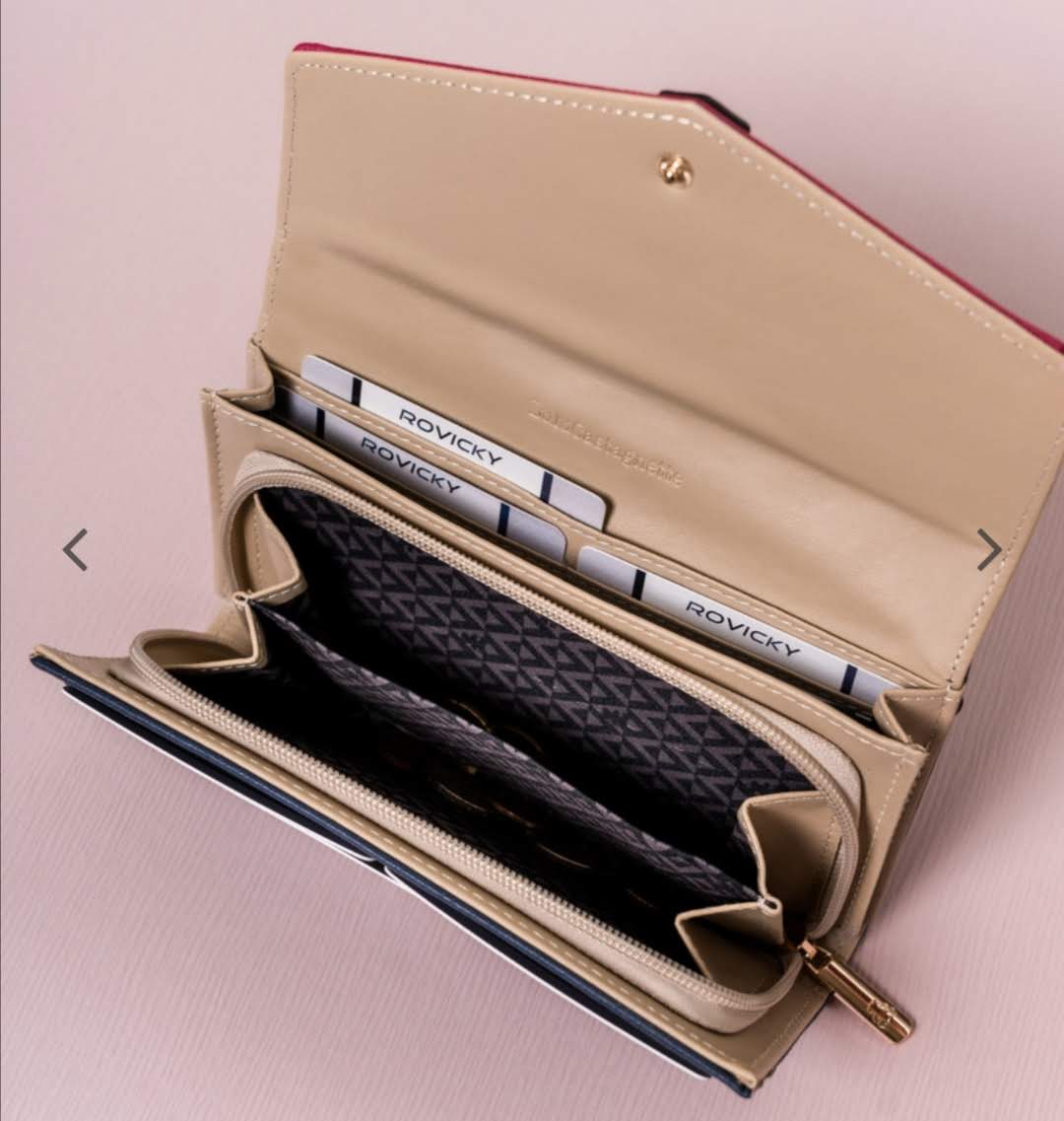 Prostorná dámská peněženka Lulu Castagnette modrá