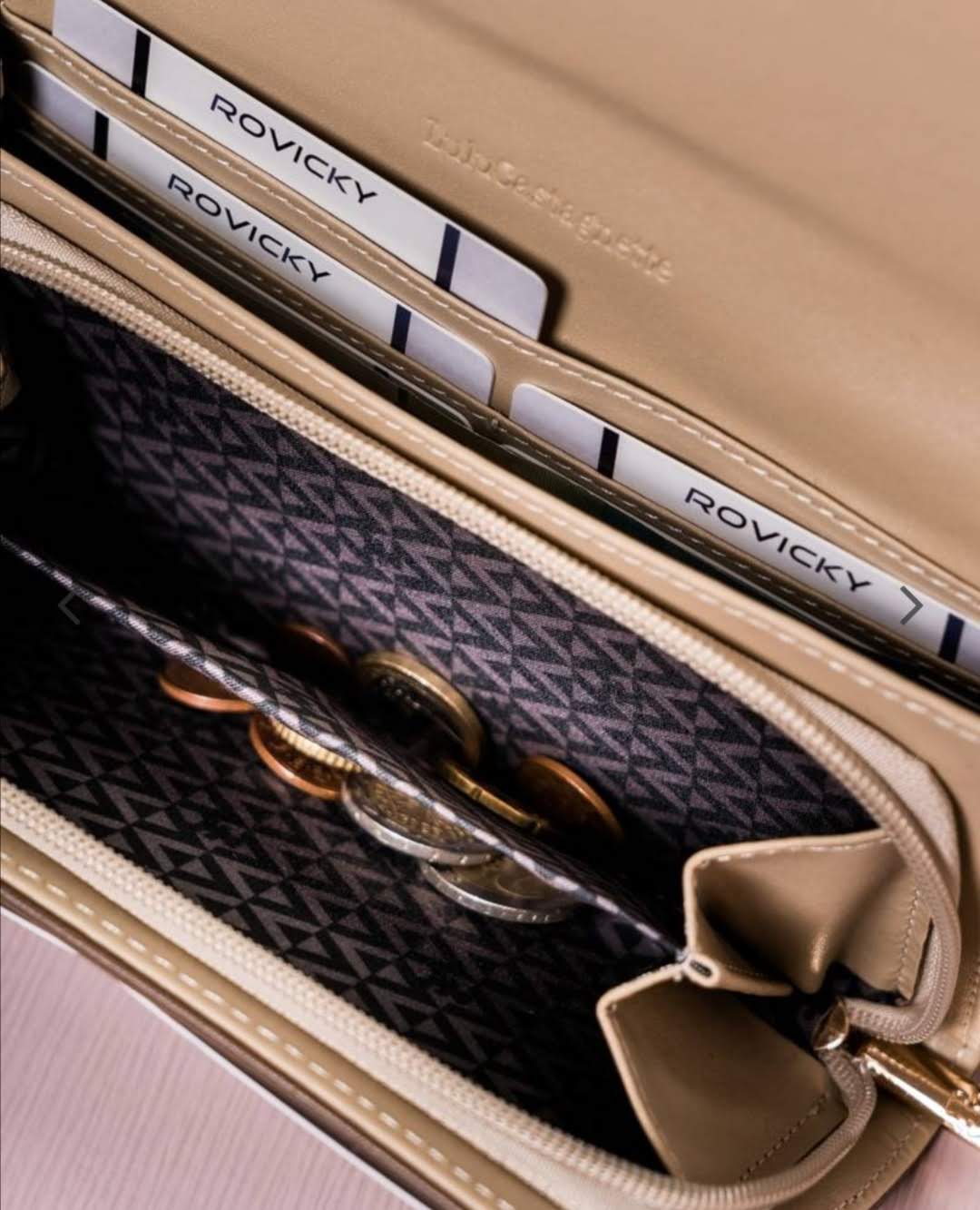 Velká dámská peněženka Lulu Castagnette hnědá