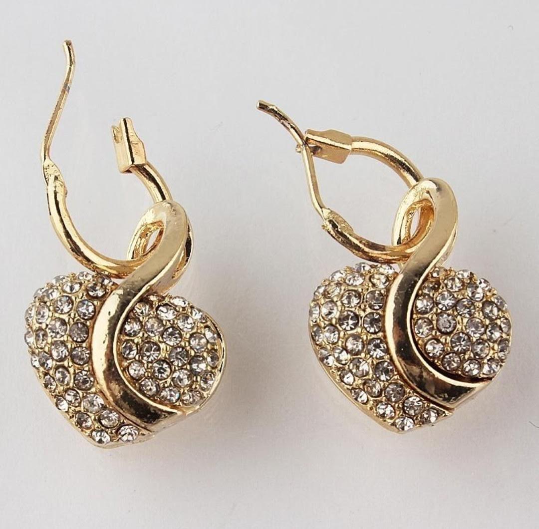 Sada šperků zlaté srdce se zirkony 