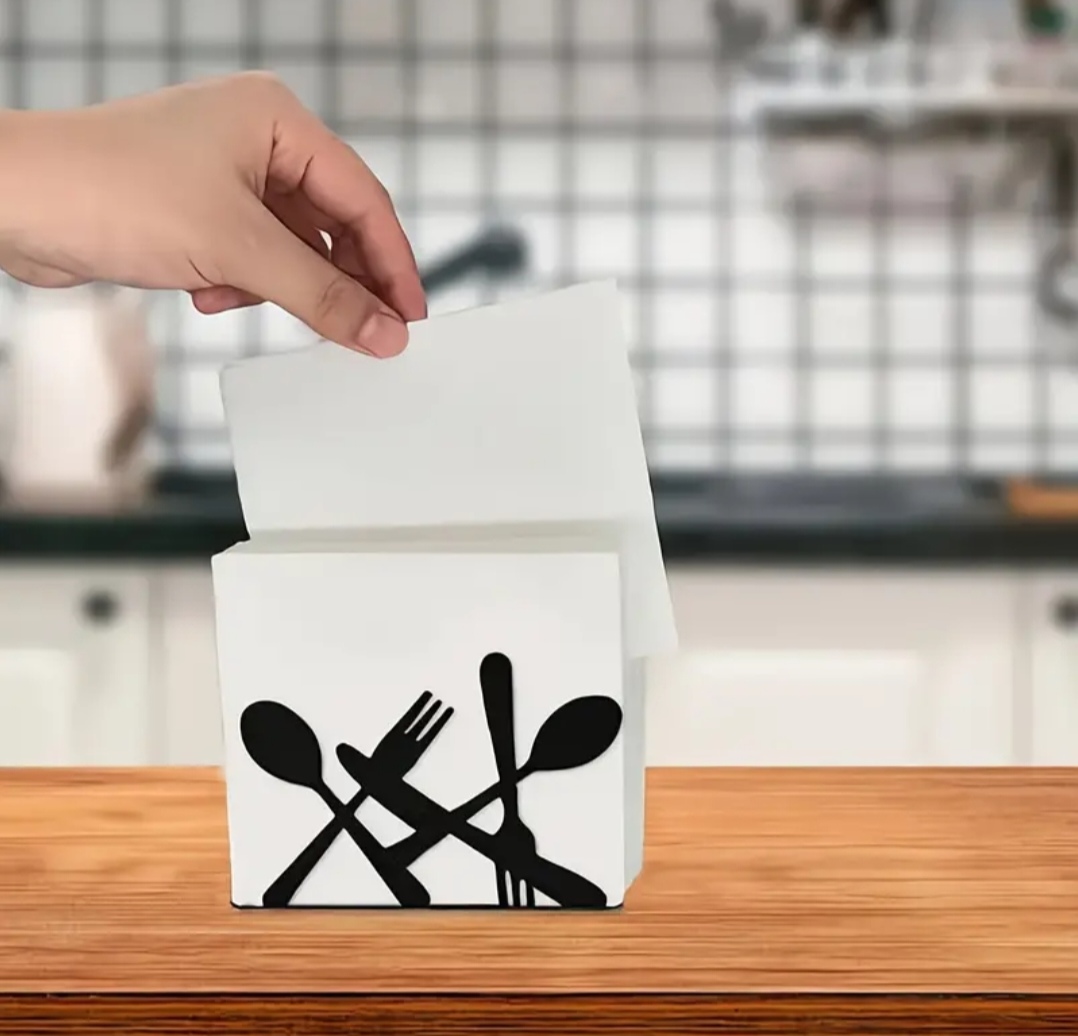 Stojánek na ubrousky v designu příborů