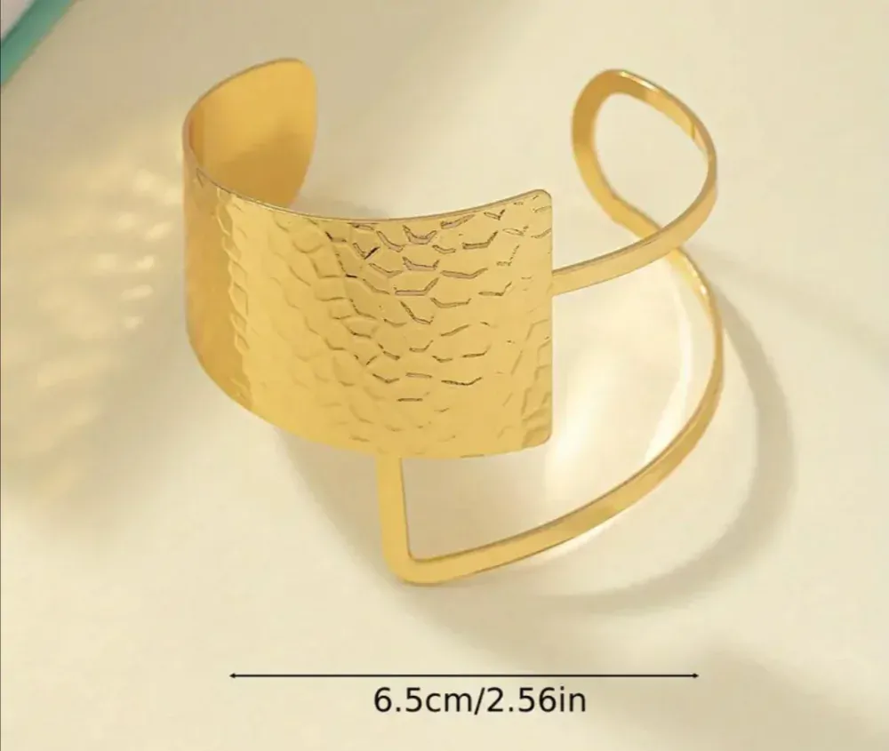 Geometrický manžetový náramek pro ženy 