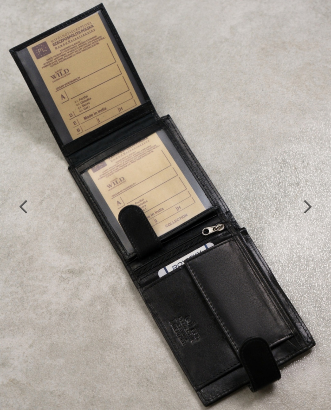 Pánská velká kožená peněženka z přírodní kůže Always Wild 