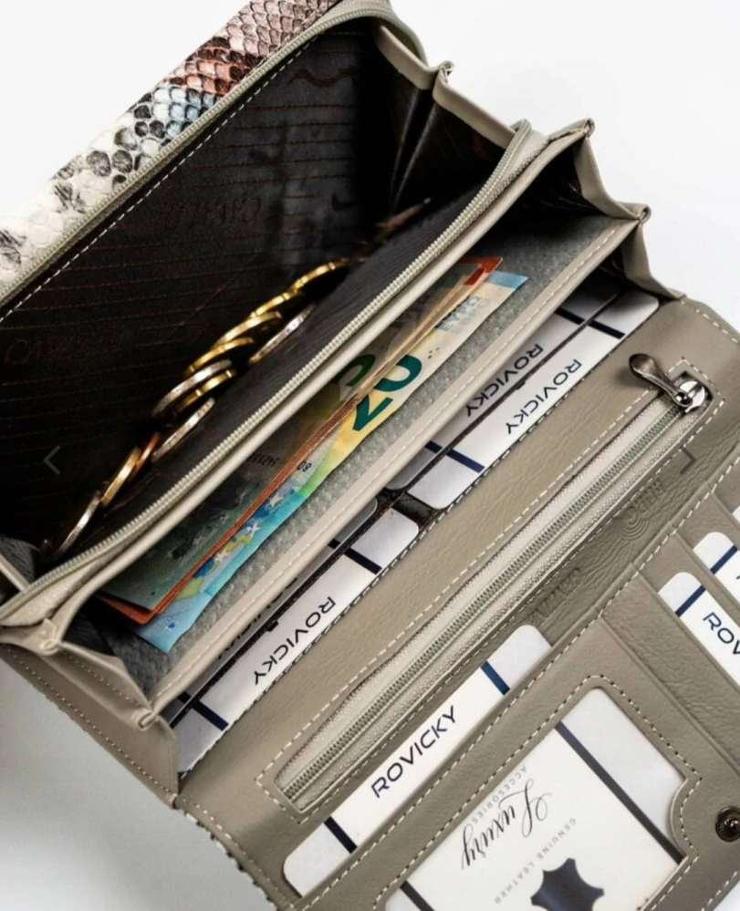 Velká dámská peněženka 4U Cavaldi hadí vzor 