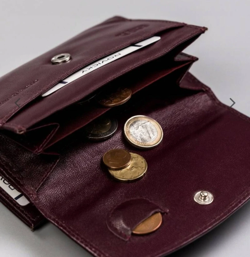 Střední dámská kožená peněženka Rovicky vínová