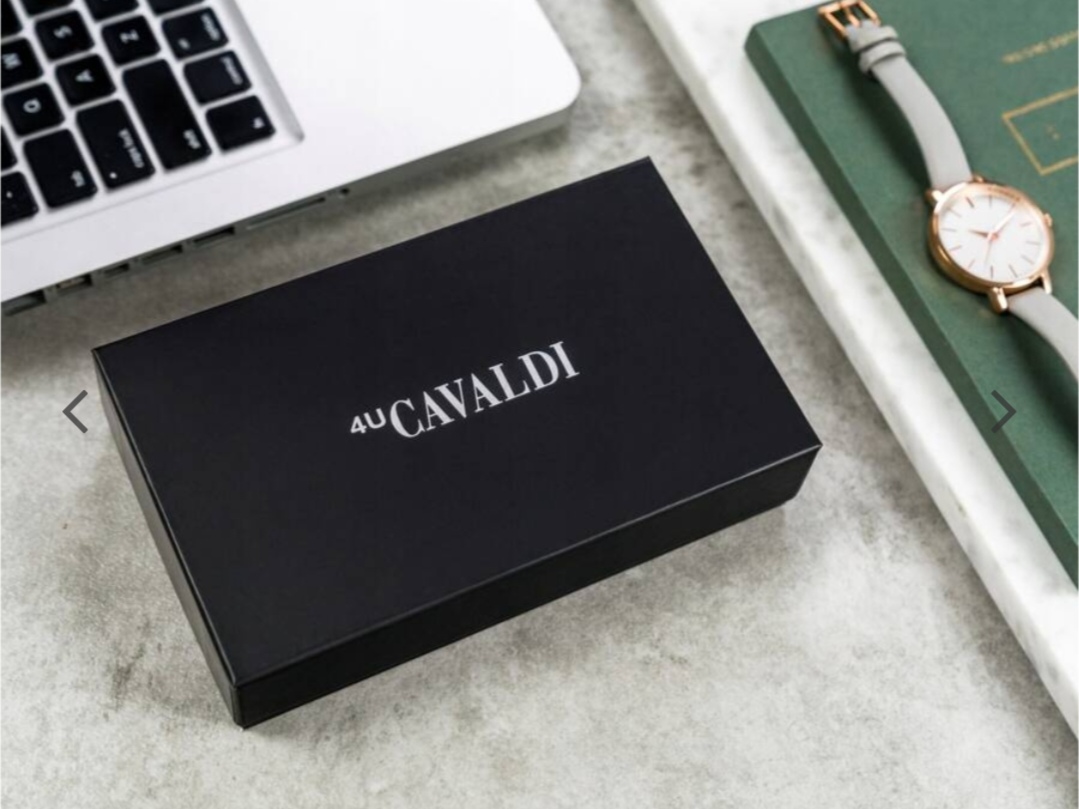 Prodloužená kožená peněženka Cavaldi modrá 