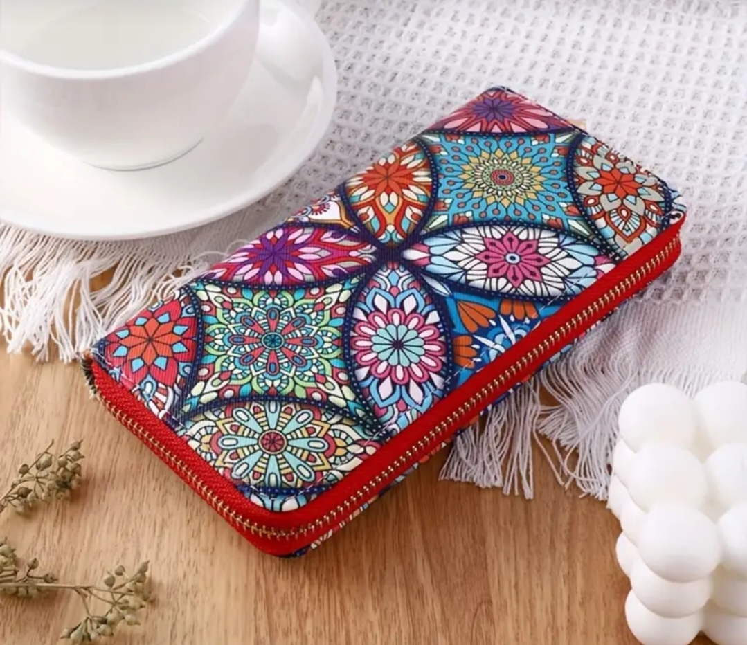 Velká módní barevná peněženka 