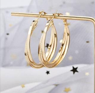 Krásné dámské kruhy 4 cm