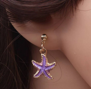  Originální náušnice mořská hvězda