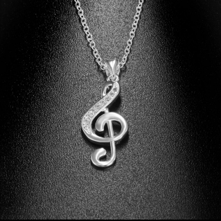 Řetízek s přívěskem houslový klíč