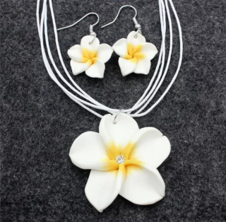 Exotická sada šperků Plumérie - v 6 odstínech 
