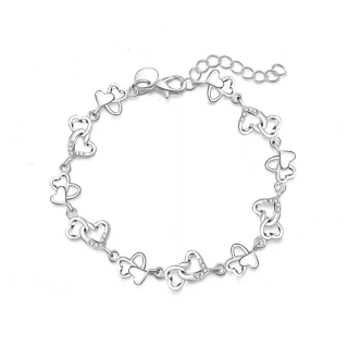 Náramek  srdíčkový