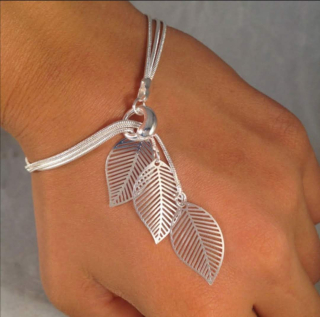 Náramek stahovací s listy