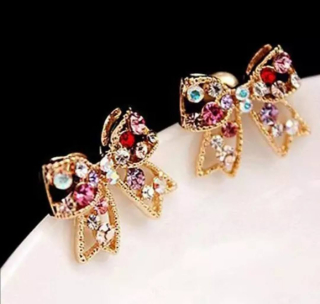 Náušnice jemné mašličky