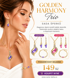 Sada šperků Golden Harmony Trio